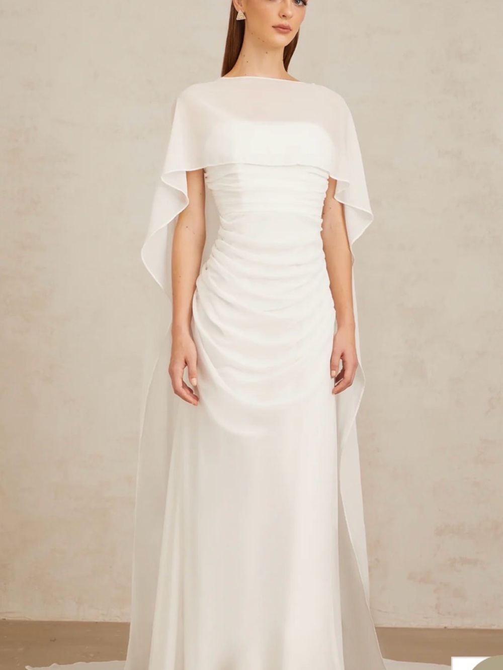Miss Rosier Leonie White Dress and Cape Size S